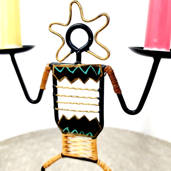 Vintage Laurids Lonborg Balancing Candlestick Man Tribal MCM Mid-Century Modern - Picture 8 of 16